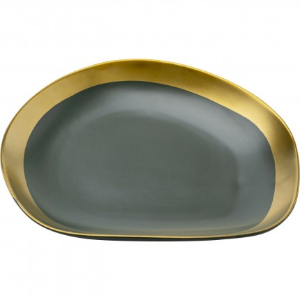 Plate Vibrations Ø27cm green (4/set) Kare Design
