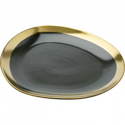 Plate Vibrations Ø27cm green (4/set) Kare Design