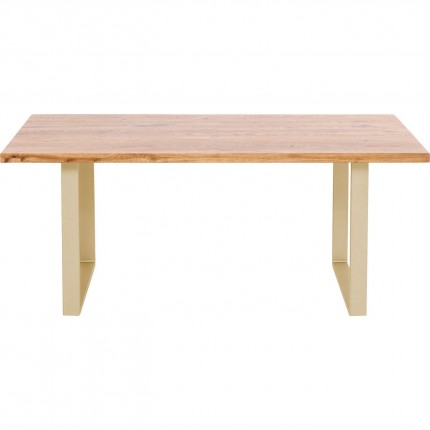 Eettafel Jackie 160x80cm eik goud Kare Design