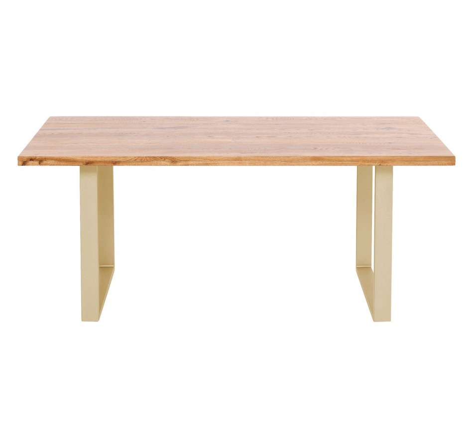 Eettafel Jackie 160x80cm eik goud Kare Design