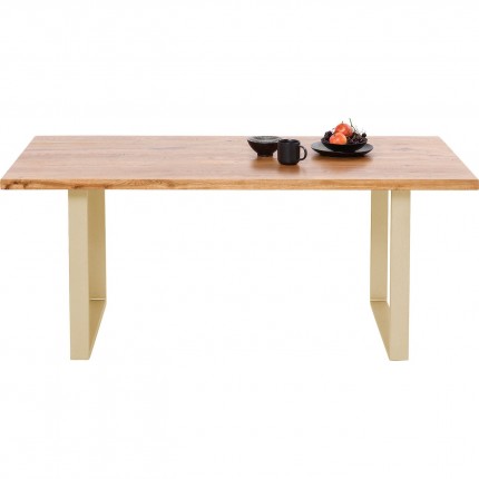 Table Jackie Oak Brass 160x80cm Kare Design