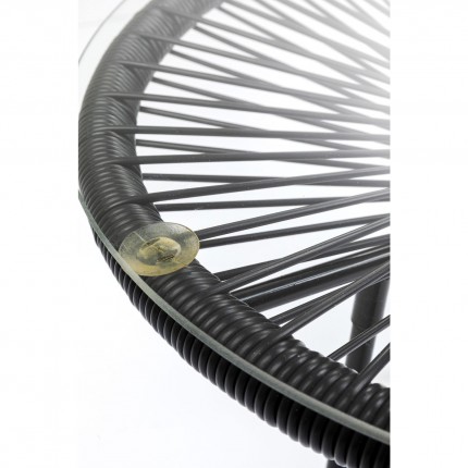 Tuin Bijzettafel Acapulco Mono zwart Kare Design