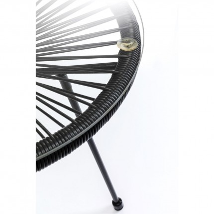 Tuin Bijzettafel Acapulco Mono zwart Kare Design