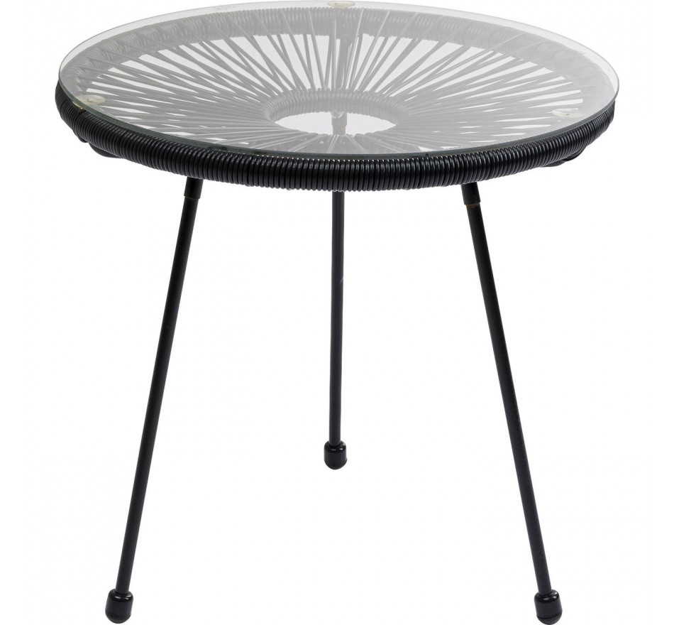 Tuin Bijzettafel Acapulco Mono zwart Kare Design