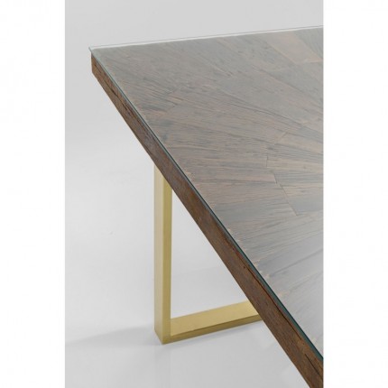 Table Conley Brass 160x80cm Kare Design