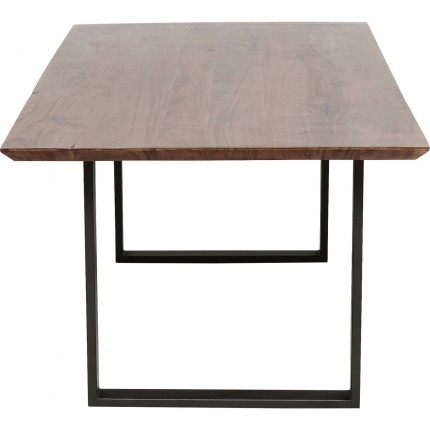 Table Symphony Walnut Crude Steel 200x100cm Kare Design