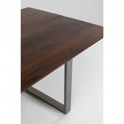 Table Symphony Walnut Crude Steel 200x100cm Kare Design