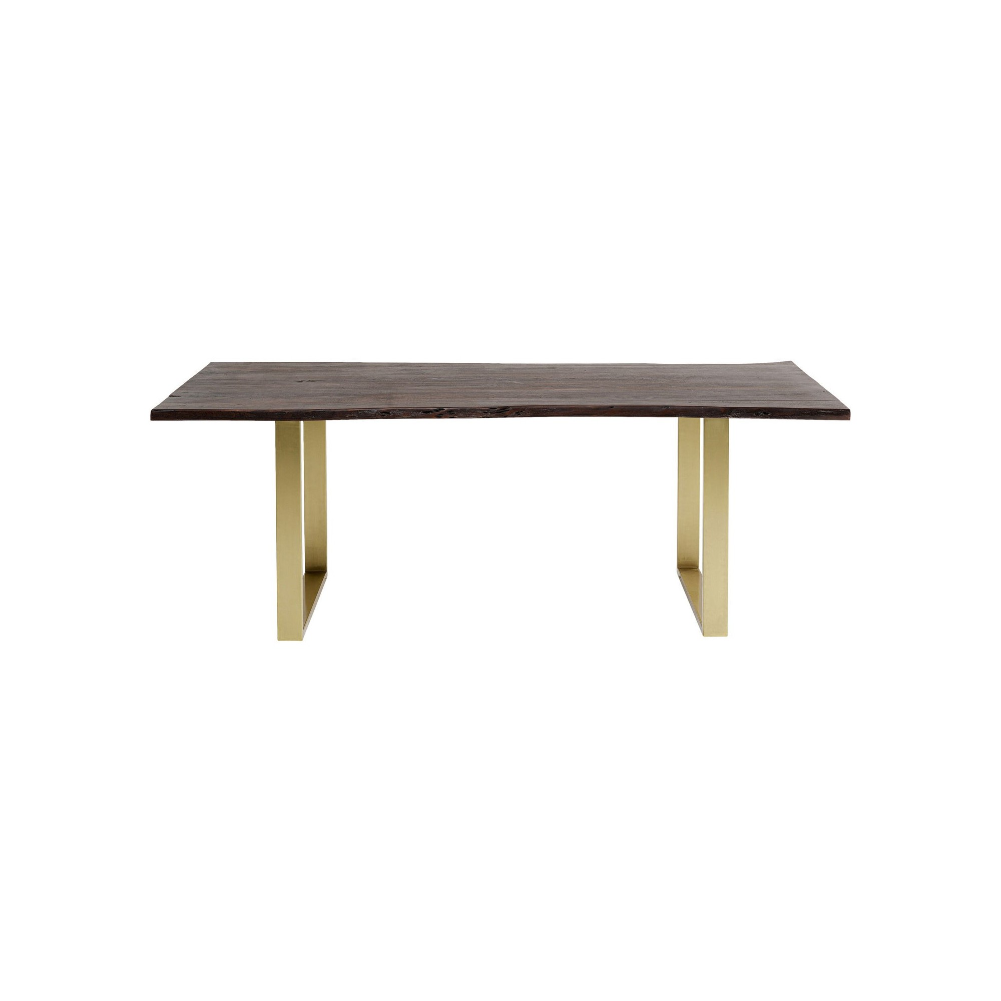 Table Harmony Walnut Brass 180x90cm Kare Design