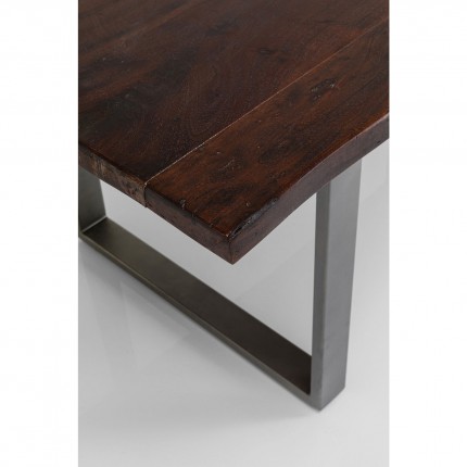Table Harmony Walnut Crude Steel 200x100cm Kare Design
