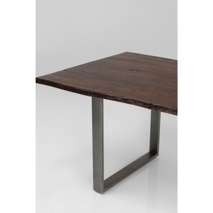 Eettafel Harmony Walnoot Ruw Staal 180x90cm Kare Design