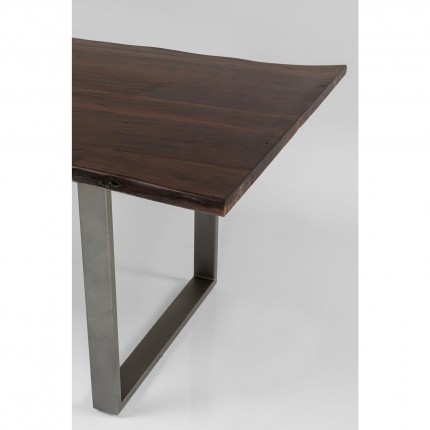 Table Harmony Walnut Crude Steel 180x90cm Kare Design