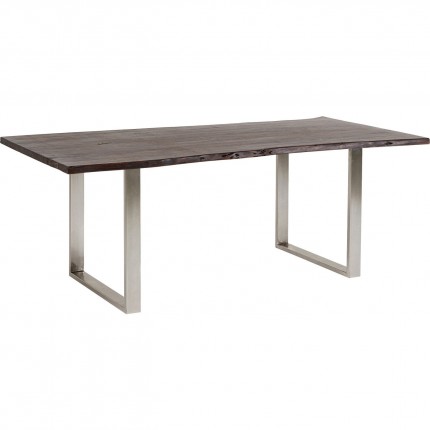 Eettafel Harmony Walnoot Chroom 180x90cm Kare Design