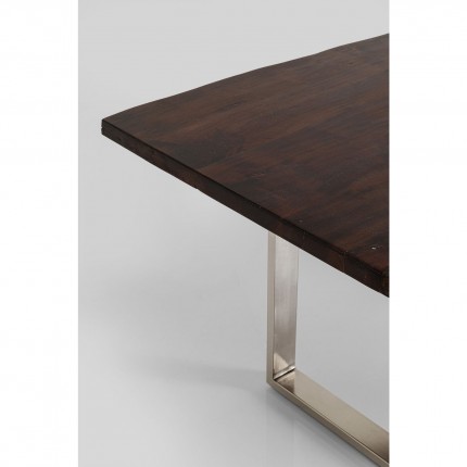 Eettafel Harmony 200x100cm walnoot chroom Kare Design