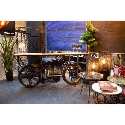 Tuin Bijzettafel Acapulco Mono zwart Kare Design