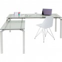 Desk Lorenco Corner Chrome 210x180cm Kare Design