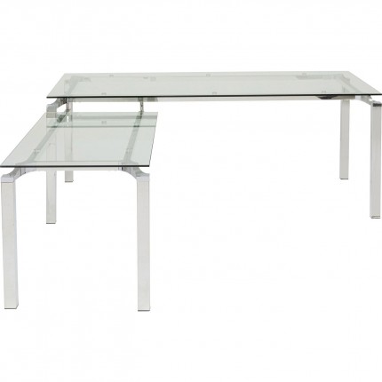 Desk Corner Lorenco Chrome 210x180cm Kare Design