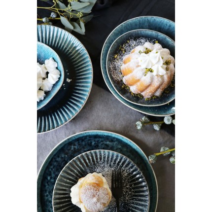 Assiettes Mustique Rim 21cm set de 6 Kare Design