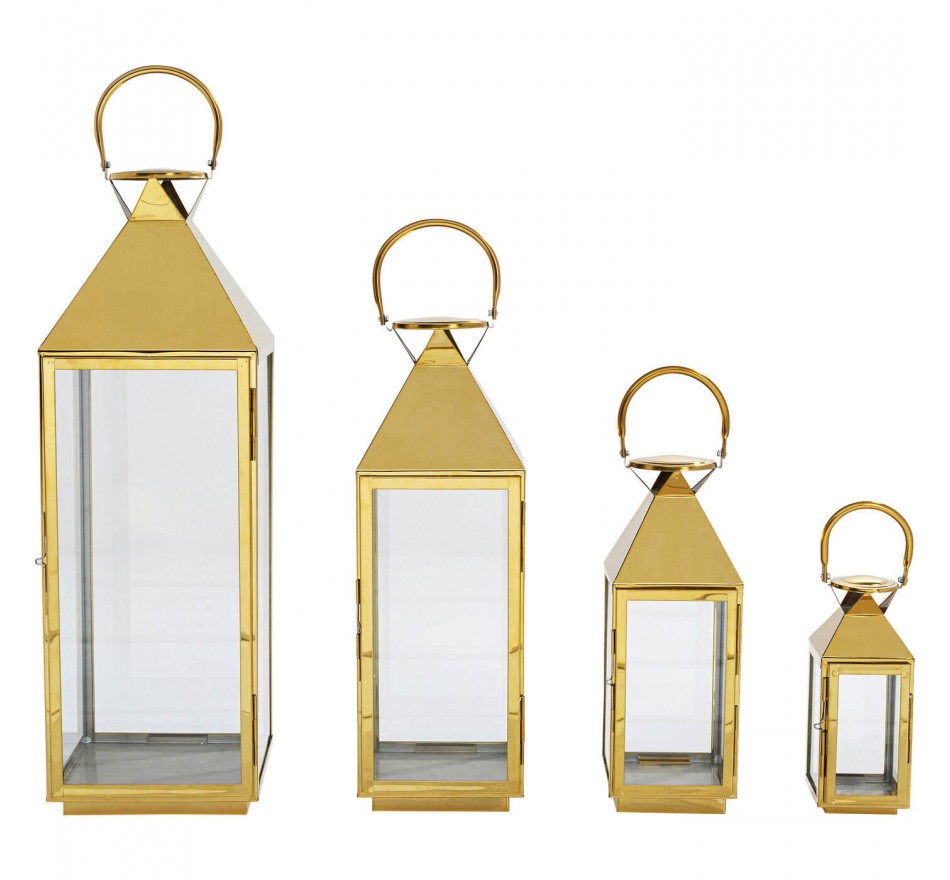 Lantaarn Giardino goud (4/Set) Kare Design