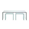 Table Basse Transparente Clear Club 3/set Kare Design 