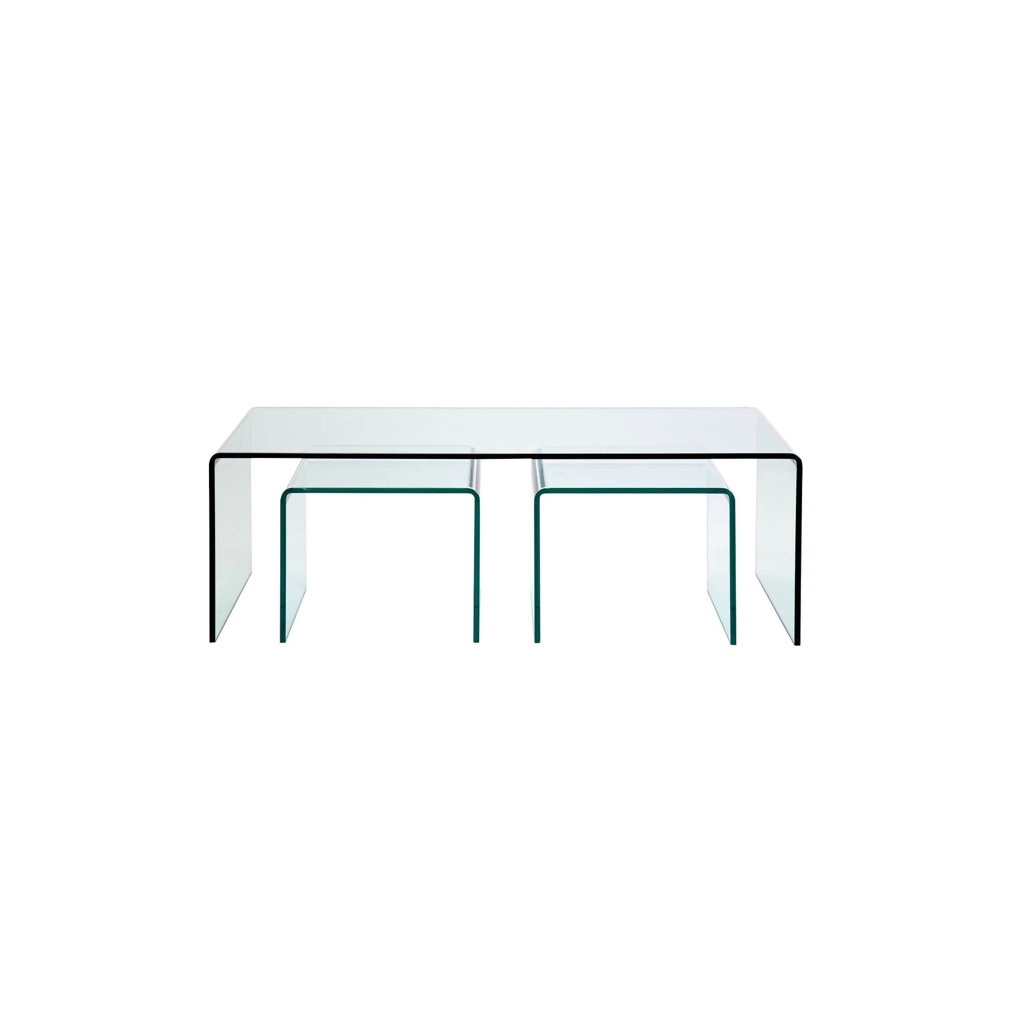 Coffee Table Clear Club (3/Set) Kare Design
