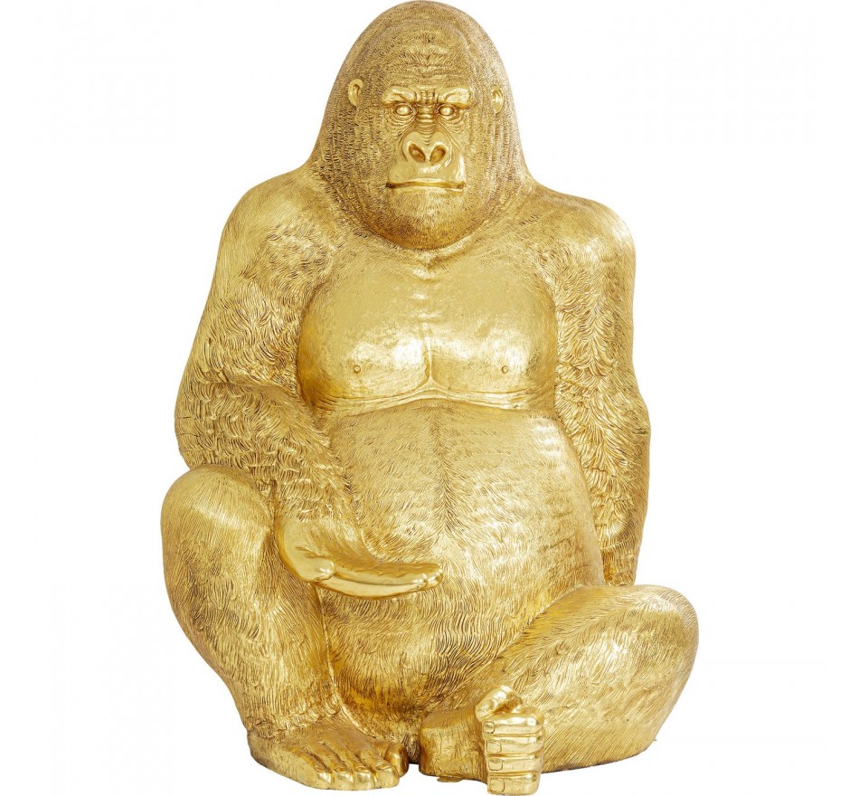 Deco gorilla XXL 249cm gold Kare Design