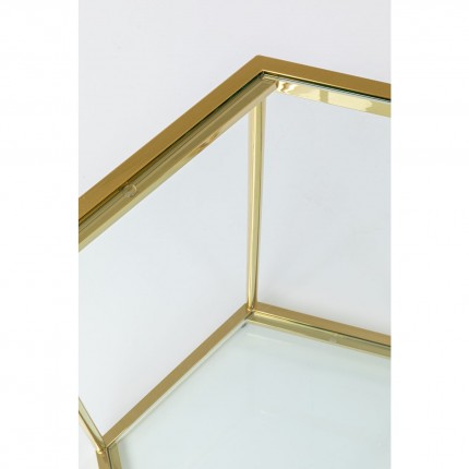 Bijzettafel Comb Gouden 55cm Kare Design