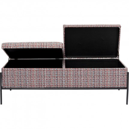 Banc-coffre Iceland 120x40cm rouge Kare Design