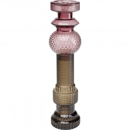 Kandelaar Marvelous Duo paars grijs 49cm Kare Design