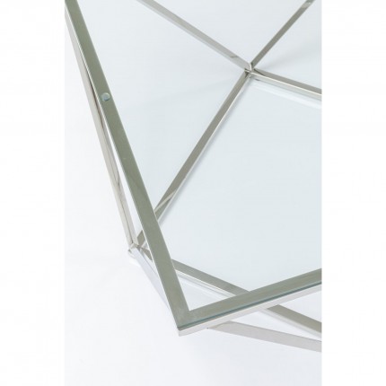 Salontafel Cristallo 80x80cm zilver Kare Design