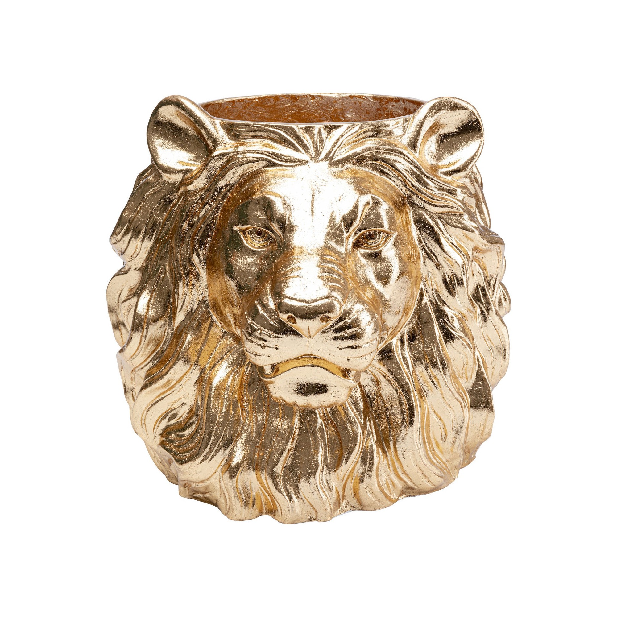 Cachepot décoratif Lion doré