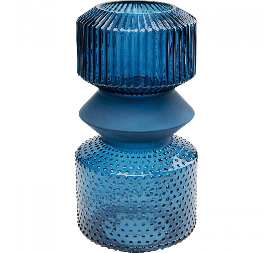 Vase Marvelous Duo blue 36cm Kare Design