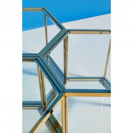 Salontafel Comb 45cm goud Kare Design