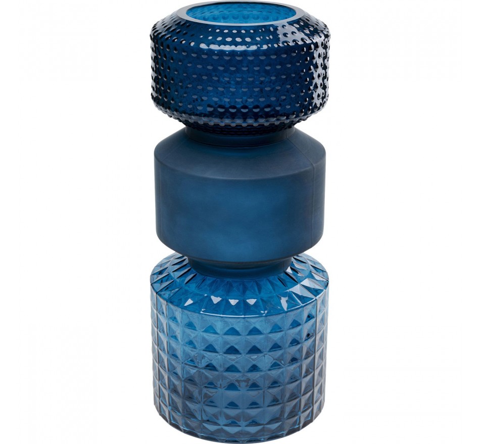 Vaas Marvelous Duo blauw 42cm Kare Design