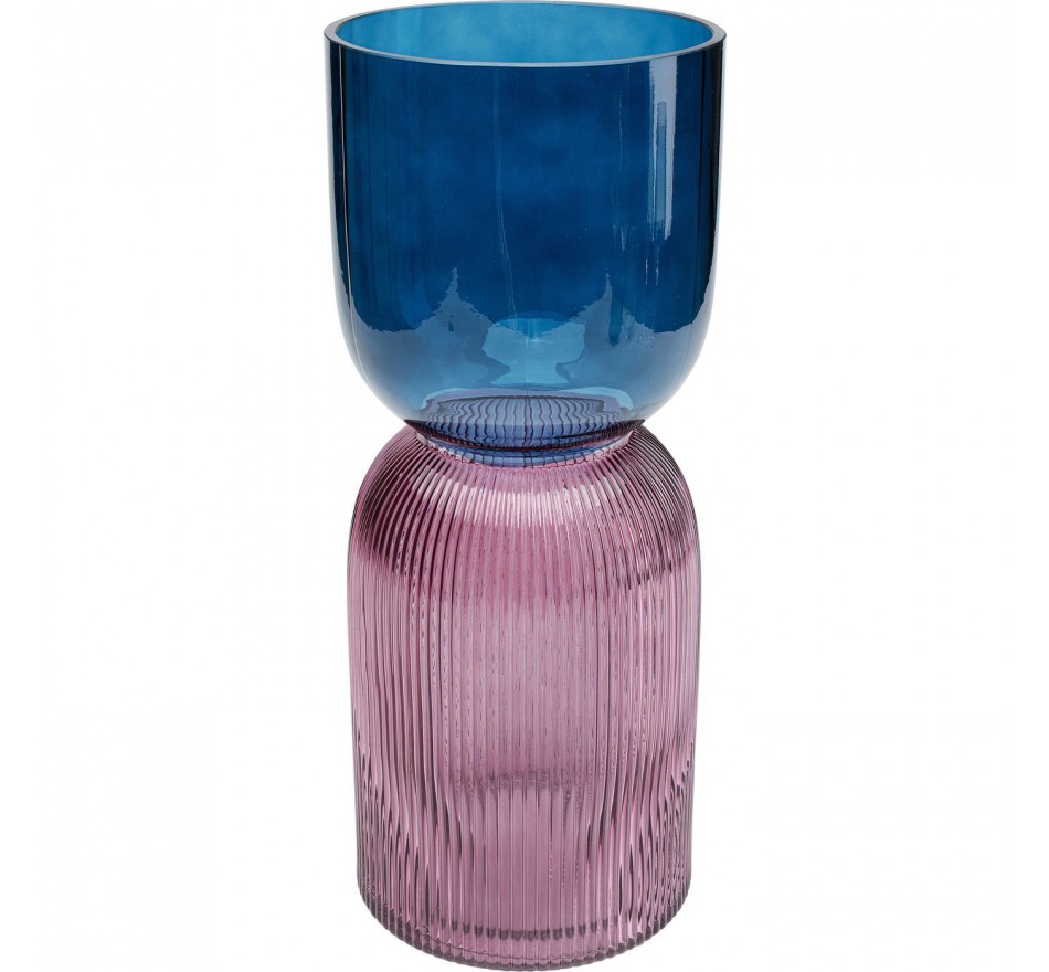 Vaas Marvelous Duo blauw roze 40cm Kare Design