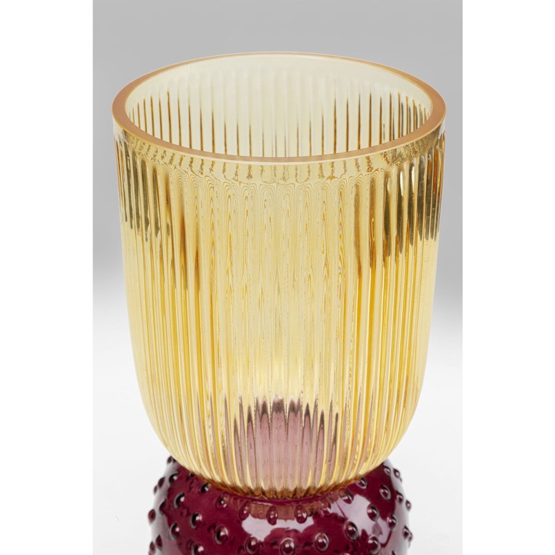 Vase Marvelous Duo jaune violet 38cm