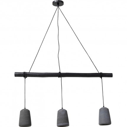 Hanglamp Dining Concrete Black Tre Kare Design