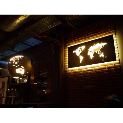 Wall Lamp Map LED Kare Design