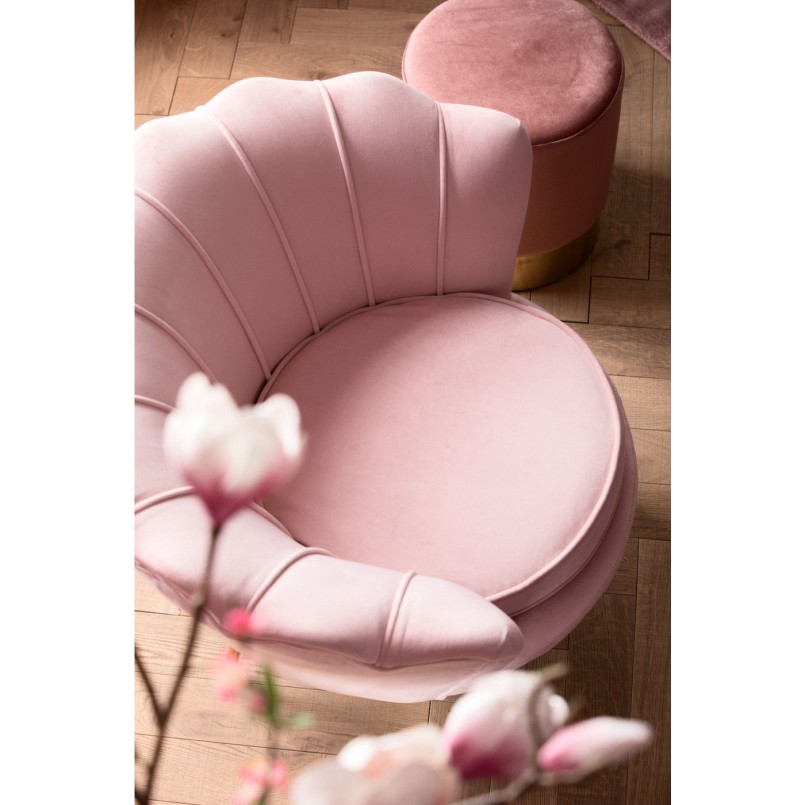 Fauteuil Water Lily rosé