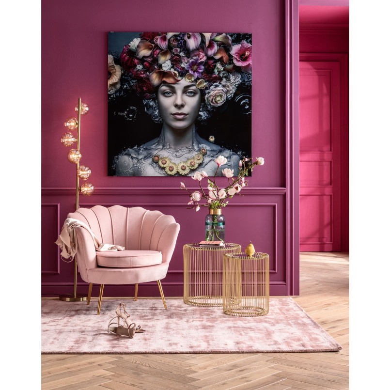 Fauteuil Water Lily rosé
