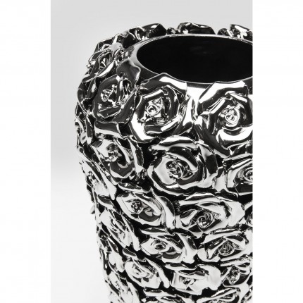 Vase Roses Chrome 36cm Kare Design