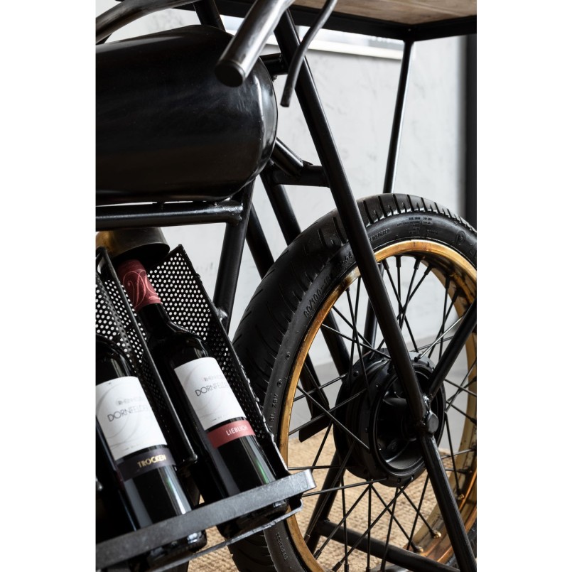 Table de bar Moto noire Kare Design