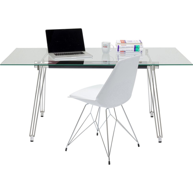Bureau en verre Officia 160x80 cm Kare Design