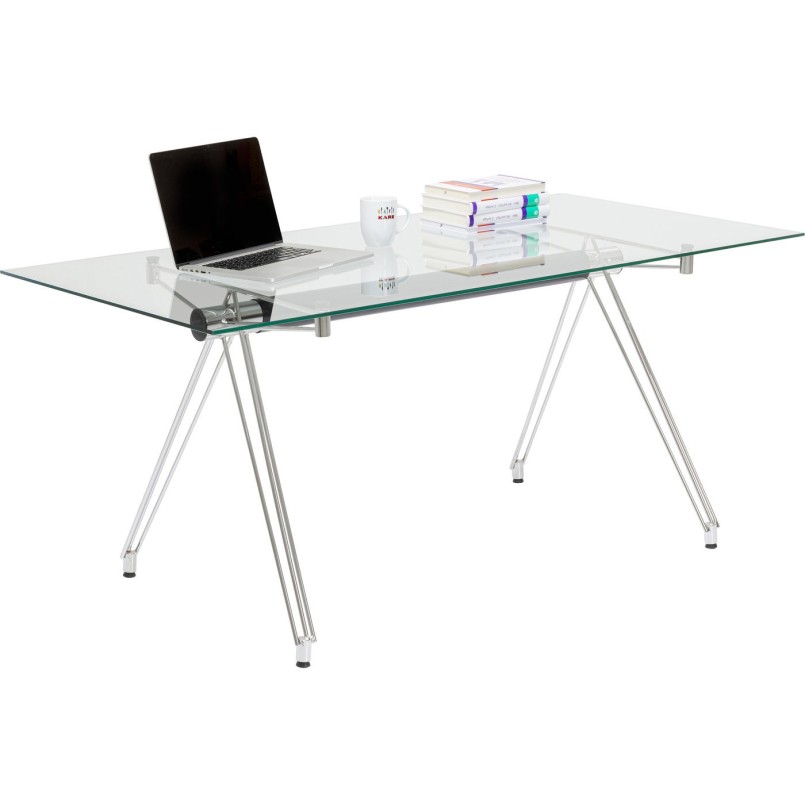 Bureau en verre Officia 160x80 cm Kare Design