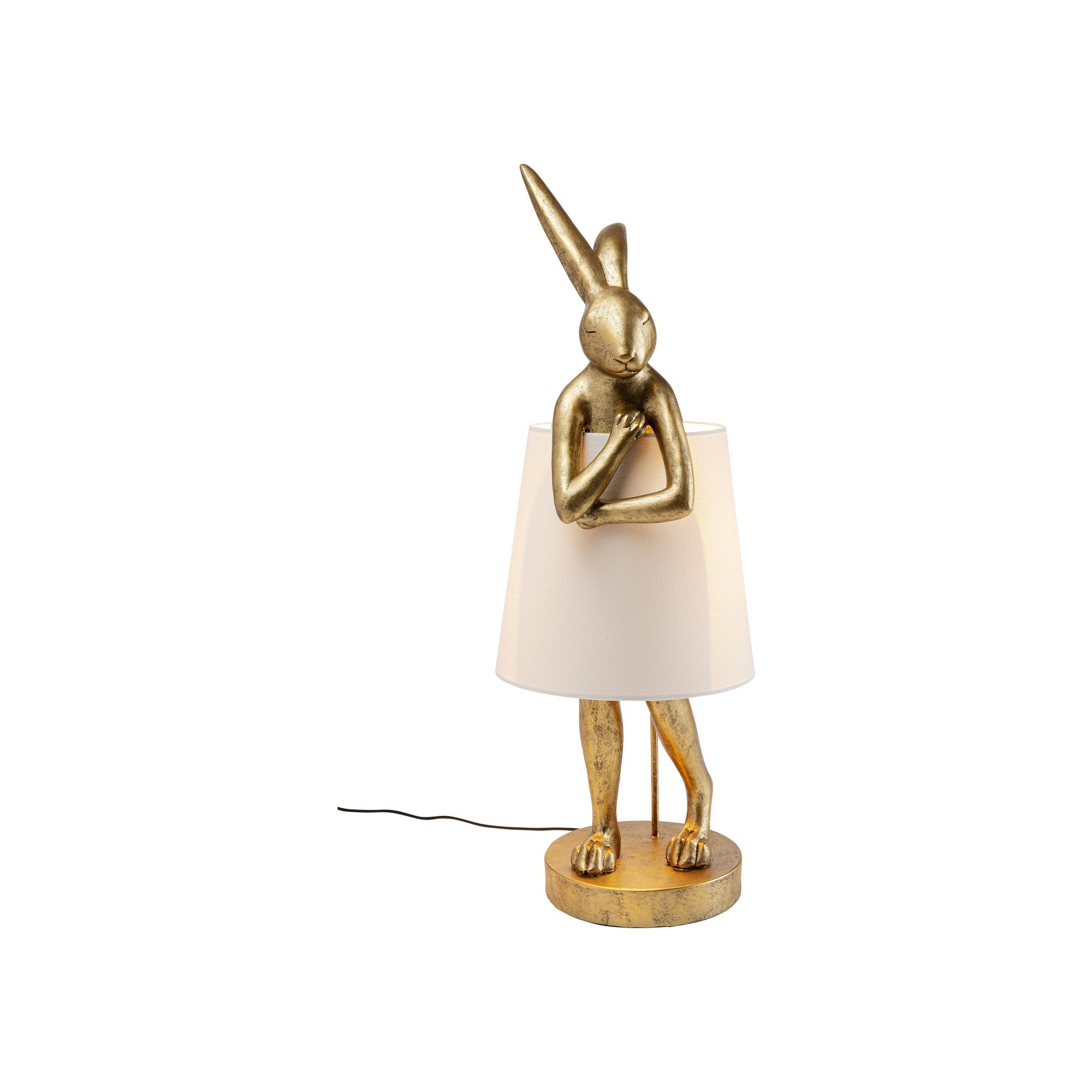Lampe à poser Animal Rabbit doré 88cm