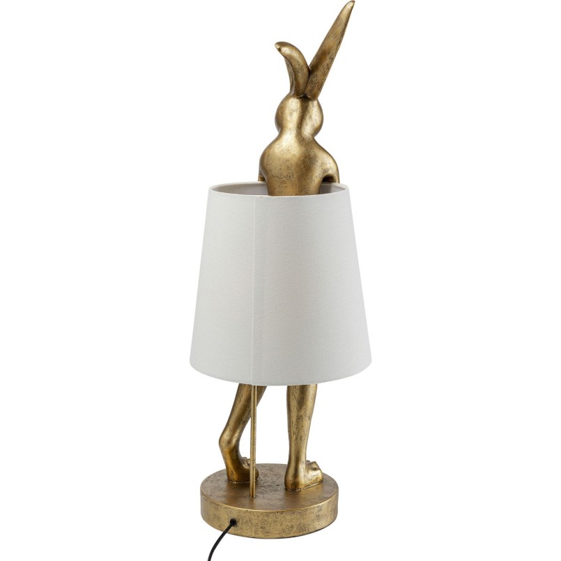 Lampe à poser Animal Rabbit doré 88cm
