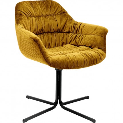 Swivel Chair Colmar Yellow Kare Design
