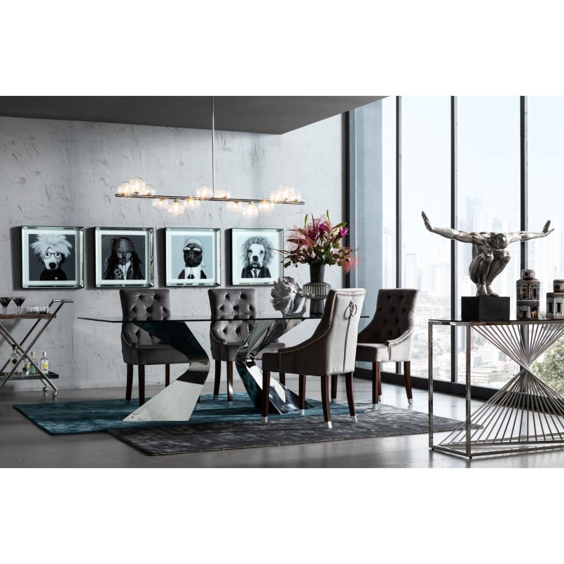 Suspension Scala Balls 150cm chrome Kare Design
