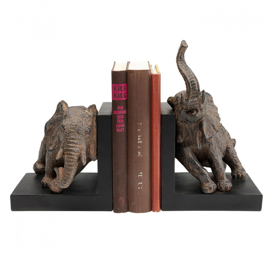 Serre-livres éléphants 42cm set de 2 Kare Design