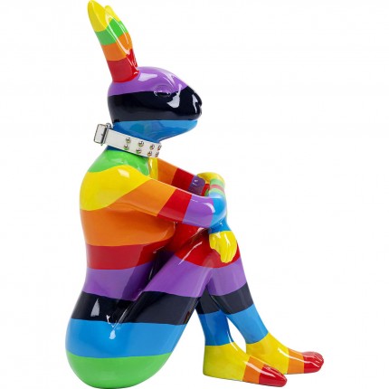 Deco Sitting Rabbit Rainbow XL 80cm Kare Design