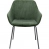 Chaise avec accoudoirs Avignon verte Kare Design